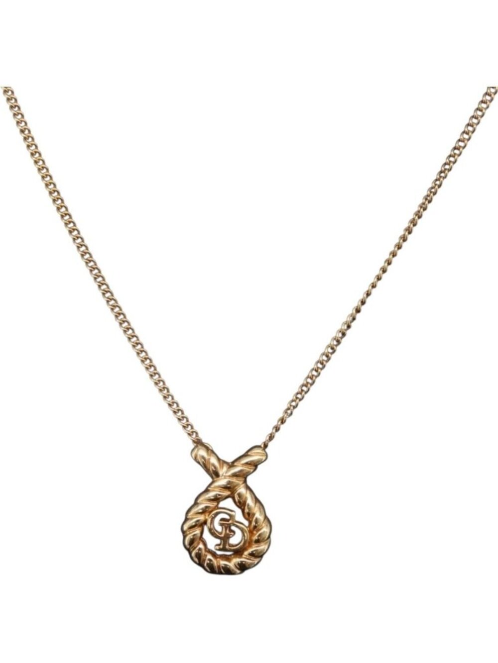 Christian Dior Necklace metal Gold Tone